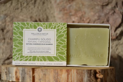 Champú Sólido Natural de Oliva, Limón y Romero - Jabón de Mallorca
