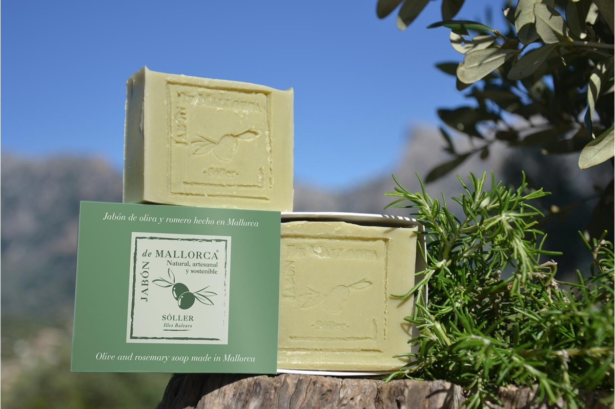 Savon Naturel  à l'Huile d'Olive et Romarin - Jabón de Mallorca